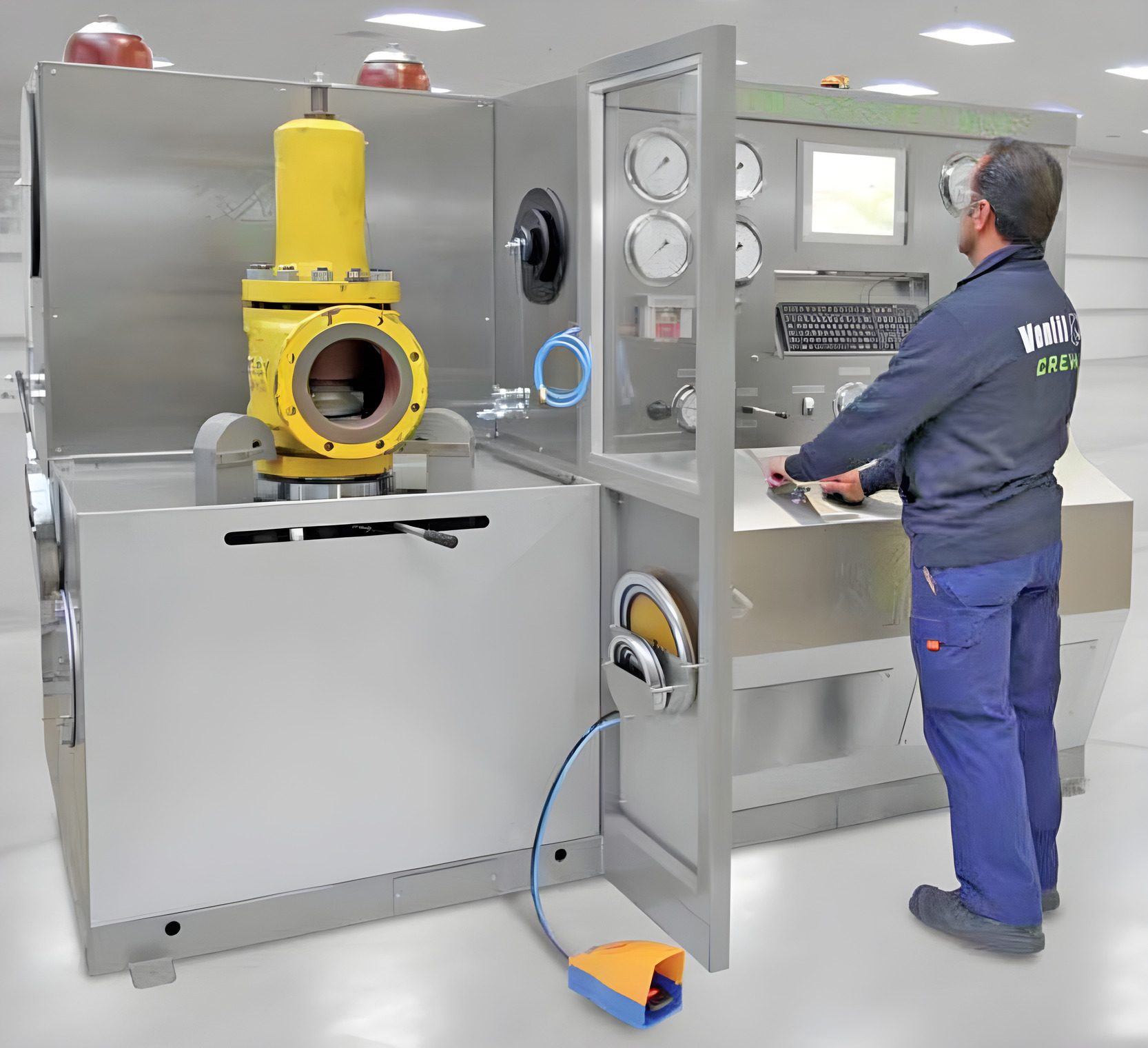 Ventil safety valve test unit with operator